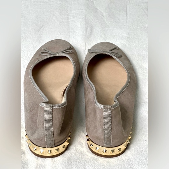 J. Crew Gray  Studded Suede Ballet Flats for Women Size 8 - Picture 4 of 8